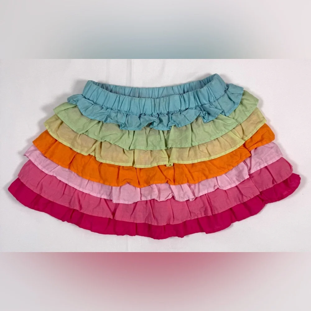 VINTAGE GYMBOREE Baby Ruffle Skirt Size 6-12 Months Spring Vacation Tiered Skirt